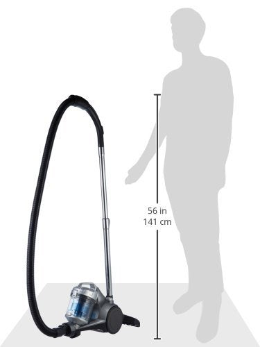 Amazon Basics Zylinder-Staubsauger, leistungsstark, kompakt und leicht, ohne Beutel, für Hart- und Teppichböden, HEPA-Filter