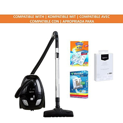 Amazon Basics Staubsauger mit Beutel- VCB35B15C-1J7W-70, leistungsstark, kompakt und leicht, für Hart- und Teppichböden