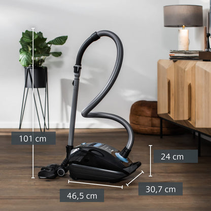 Siemens Staubsauger mit Beutel Q5.0 extreme silencePower VSQ5X1230, ideal für Allergiker, Hygiene-Filter, starke Saugleistung