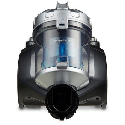 Amazon Basics Zylinder-Staubsauger, leistungsstark, kompakt und leicht, ohne Beutel, für Hart- und Teppichböden, HEPA-Filter