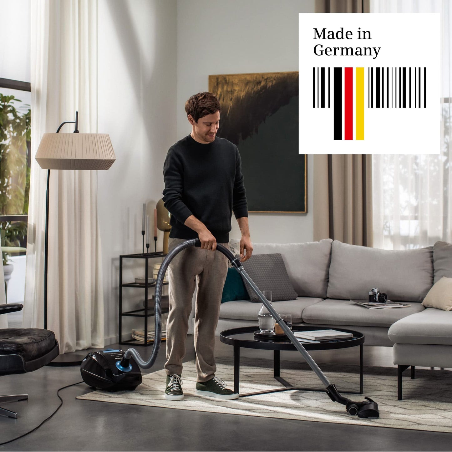 Siemens Staubsauger mit Beutel Q5.0 extreme silencePower VSQ5X1230, ideal für Allergiker, Hygiene-Filter, starke Saugleistung